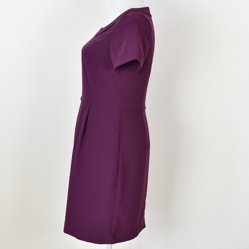 Pendleton Short Sleeve Sheath Dress Purple - 4P - Picture 6 of 10